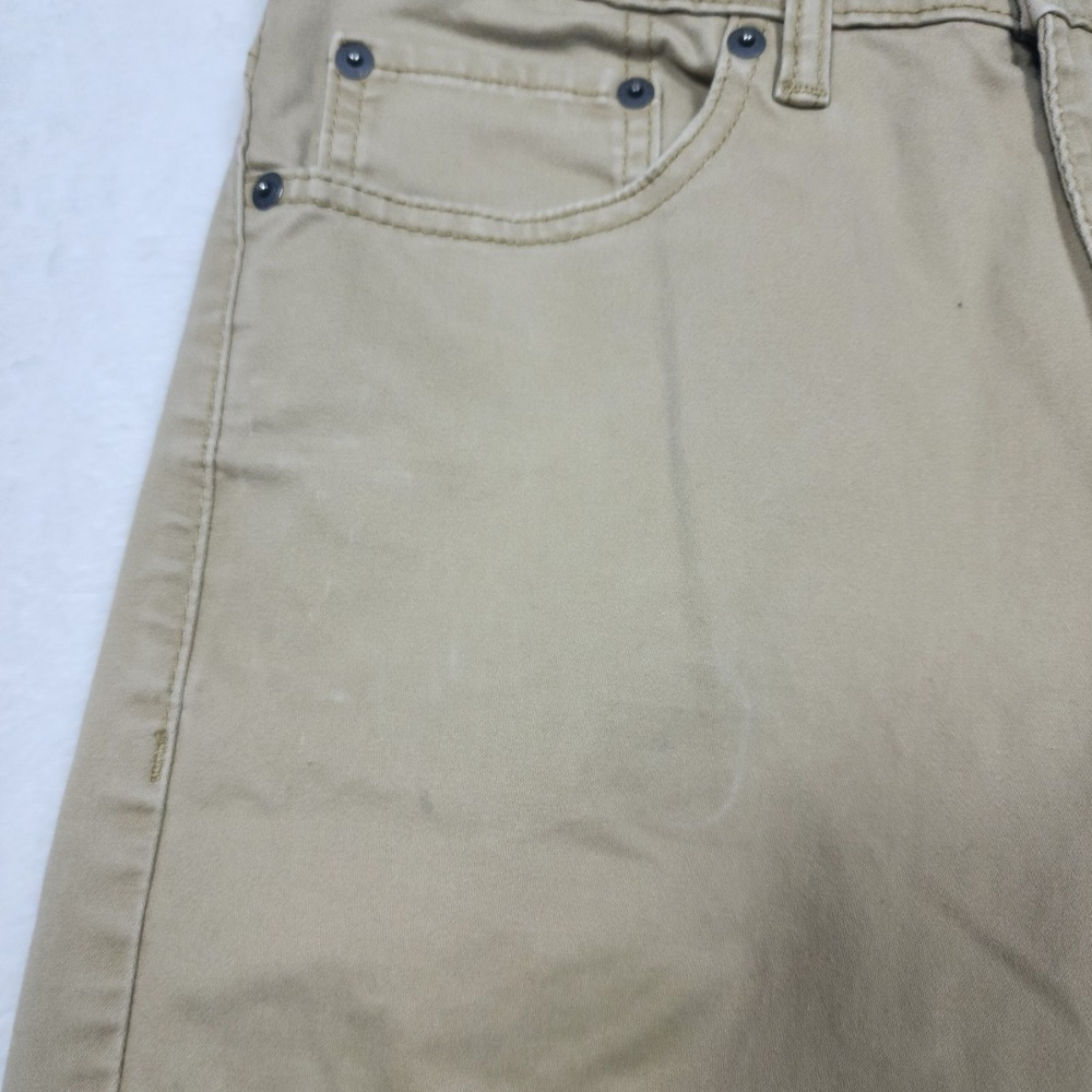 Levis 511 Slim Fit Jeans Womens Size 16 28x28 Khaki Stretch Denim Pants - Picture 15 of 16